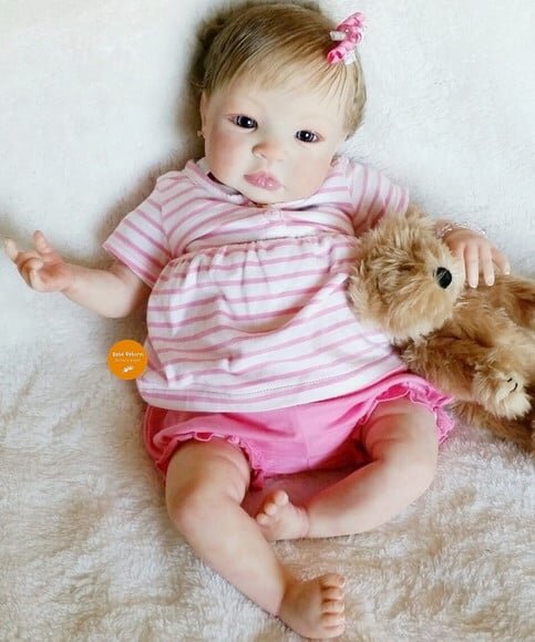 Bebê Reborn Menina Parece de Verdade Membros Siliconado