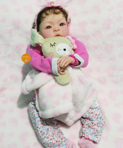 Bebê Reborn Menina Realista Bebê com Membros Siliconado
