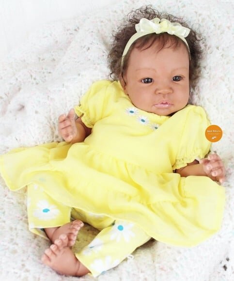 Bebê Reborn Menina Negra Parece de Verdade com Enxoval