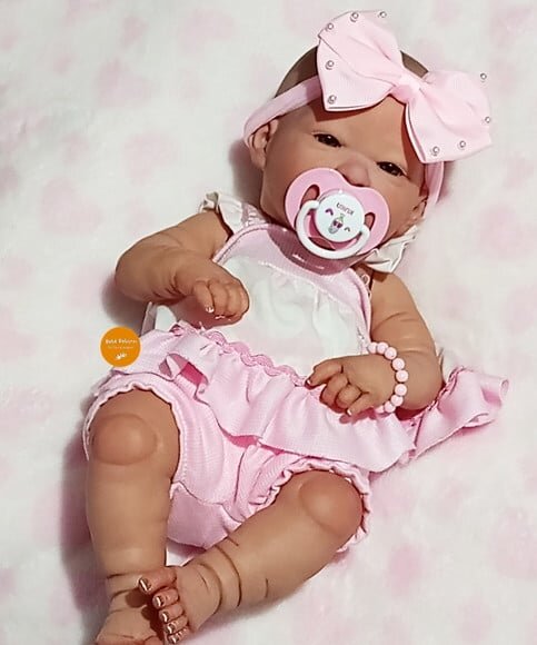 Bebê Reborn Menina Realista Recém Nascida Toda Articulável