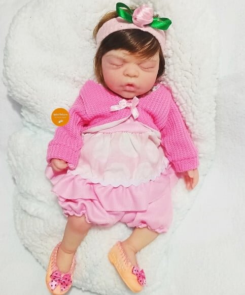 Bebê Reborn Menina Toda em Silicone Sólido Super Realista