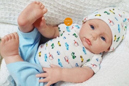 Bebê Reborn Menino Realista Parece de Verdade É Um Presentão