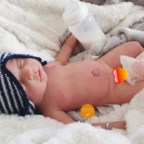 Bebê Reborn Menino Toda em Silicone Sólido Pode Dar Banho