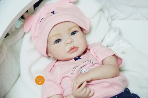 Boneca Bebê Reborn Menina Barato Realista Membros Siliconado