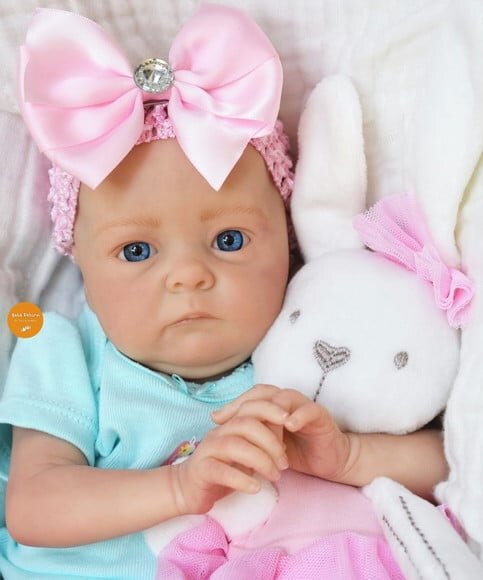 Boneca Bebê Reborn Menina Bebê Super Realista com Enxoval