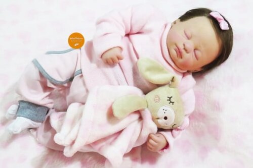 Boneca Bebê Reborn Menina Detalhes Reais Membros Siliconado