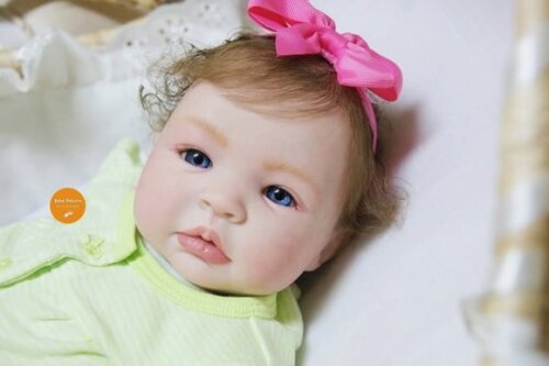 Boneca Bebê Reborn Menina Realista Olhos Azuis Lindíssima