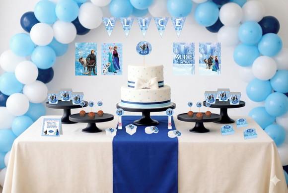 Kit Festa Completa Personalizada Frozen - Tam G