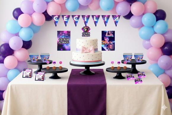 Kit Festa Personalizada Só Um Bolinho Guerreiras do K-pop