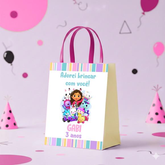 Sacolinha Personalizada Casa Mágica Gabby Lembrancinha Tam P
