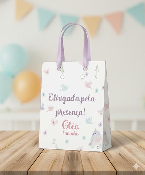 Sacolinha Personalizada Jardim Encantado Lembrancinha Tam P