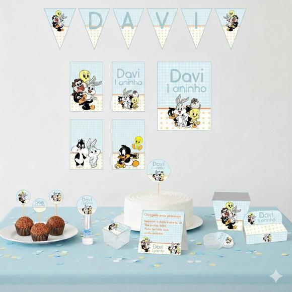 Kit Baby Looney Tones Personalizado de Festa - Tam G