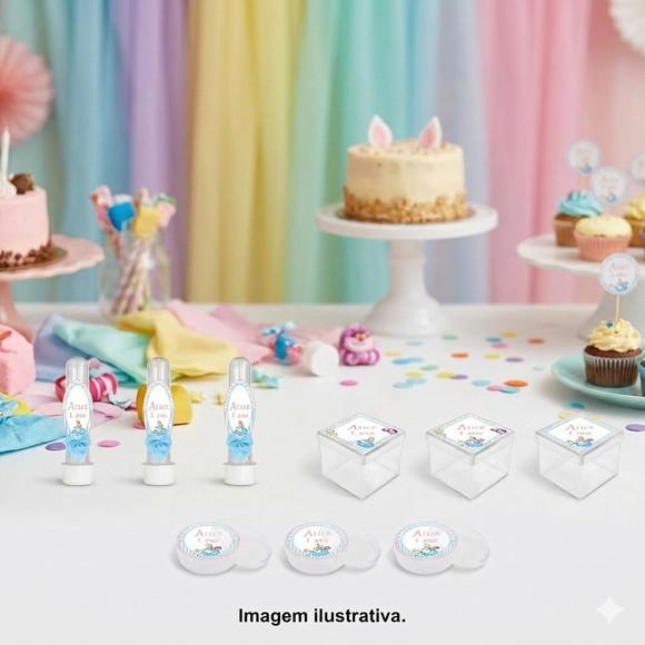 Lembrancinha Personalizada Alice - Kit 45 Peças