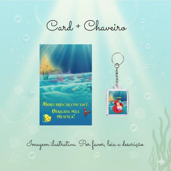 Chaveiro Personalizado Pequena Sereia Lembrancinha Infantil