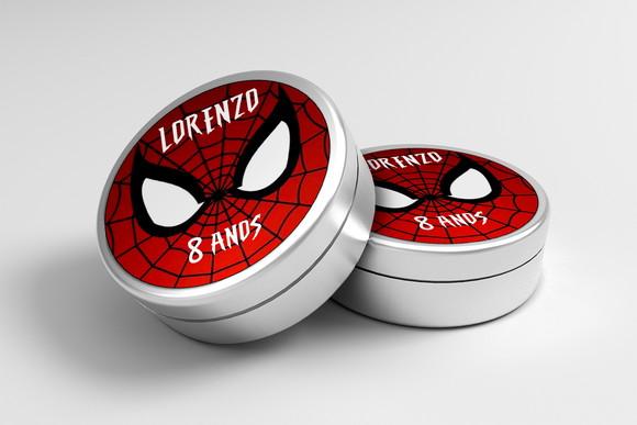 Adesivo Personalizado Latinha Homem Aranha