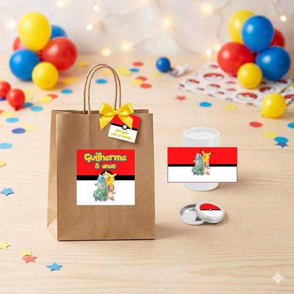 Kit Lembrancinha Personalizada Pokemon