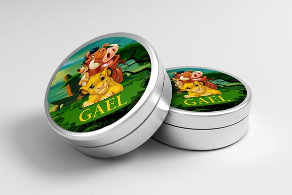 Adesivo Personalizado Latinha Rei Leão