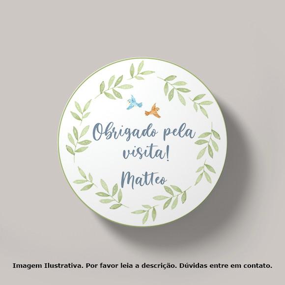 Tag Personalizada Passarinho Menino