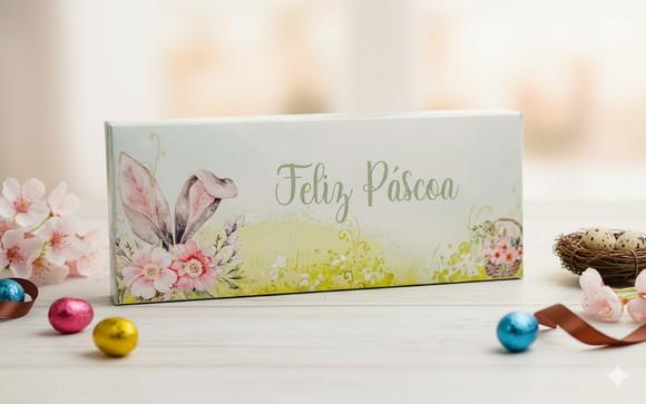 Caixa Personalizada Barra Chocolate Páscoa (5 Un)