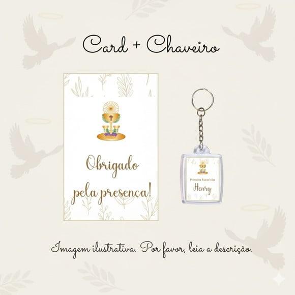Chaveiro Personalizado Primeira Eucaristia Lembrancinha