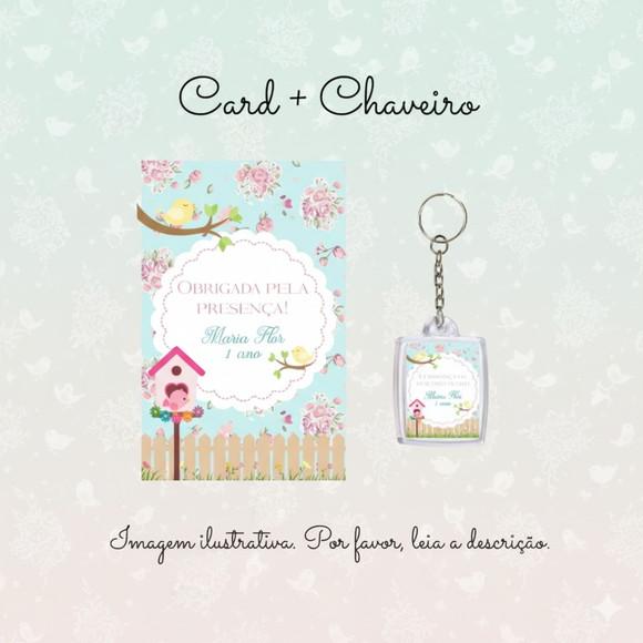 Chaveiro Personalizado Jardim Encantado Lembrancinha