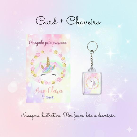 Chaveiro Personalizado Unicórnio Lembrancinha Aniversário