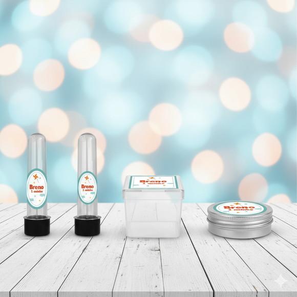 Kit Personalizado Latinha, Tubete, Caixa Acrílica Catavento