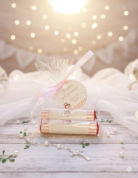 Chocolate Personalizado Batizado Anjinha (10 Unidades)