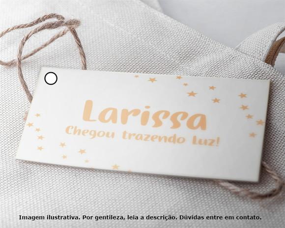 Tag Personalizada Maternidade Estrelas Bege