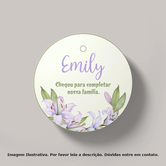 Tag Personalizada Maternidade Lírio
