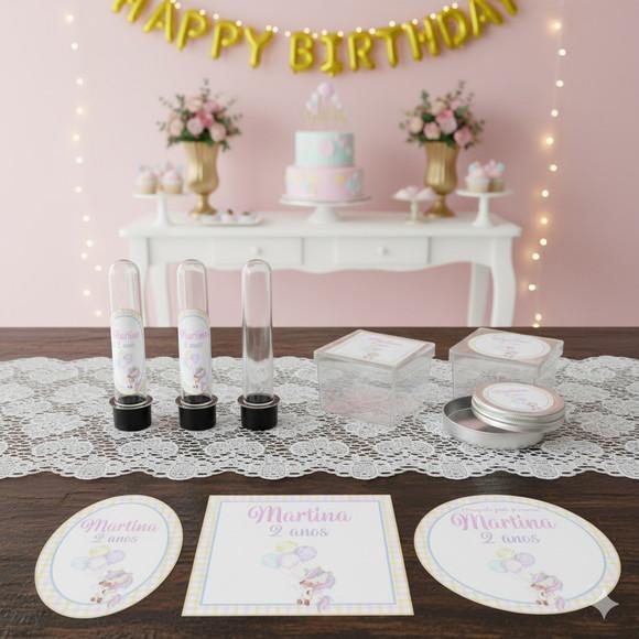 Kit Festa Personalizada Unicórnio Baby (45 Itens)
