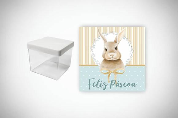 Adesivo Personalizado Caixa Acrílica Páscoa
