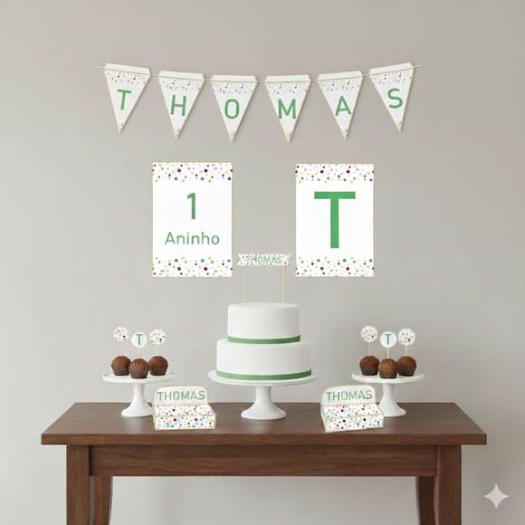 Kit Festa Personalizada sem Tema - 39 Itens