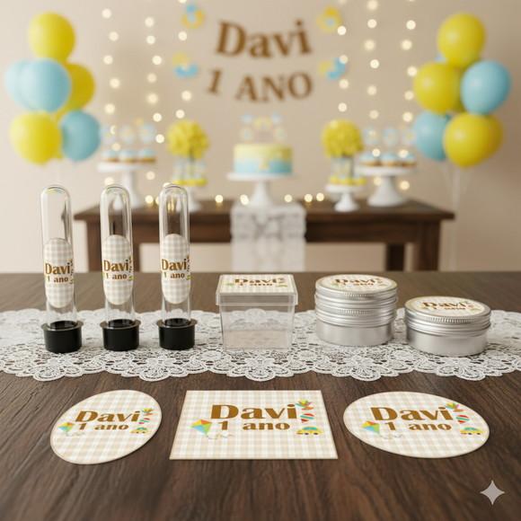 Kit Personalizado Latinha, Tubete, Caixa Acrílica Brinquedos