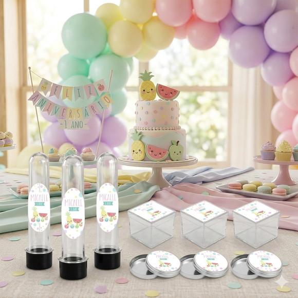 Lembrancinha Personalizada Kit 45 Peças Tutti Frutti