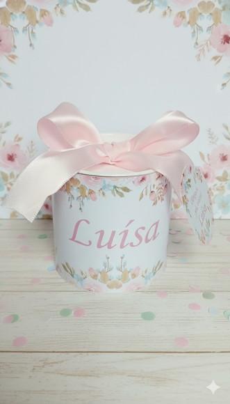 Tubolata Personalizada Floral - Lembrancinha Maternidade 8x8
