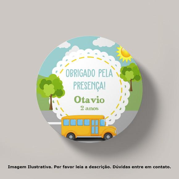 Tag Personalizada Ônibus Amarelo