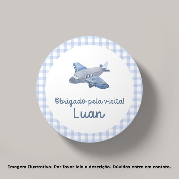 Tag Personalizada Maternidade Avião