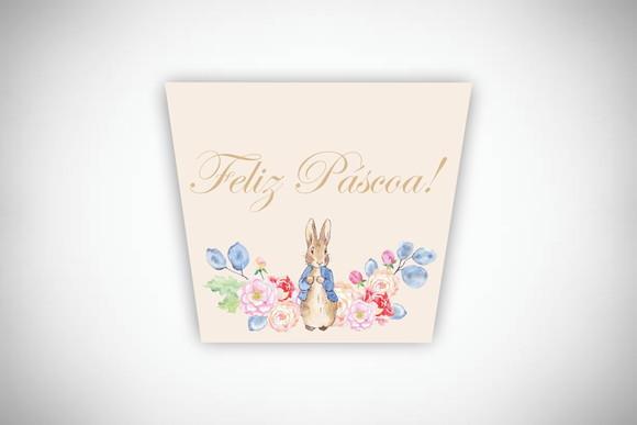 Adesivo Personalizado Balde de Pipoca Páscoa
