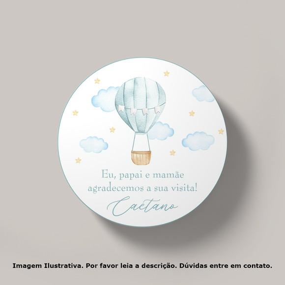 Tag Personalizada Balão Aquarela