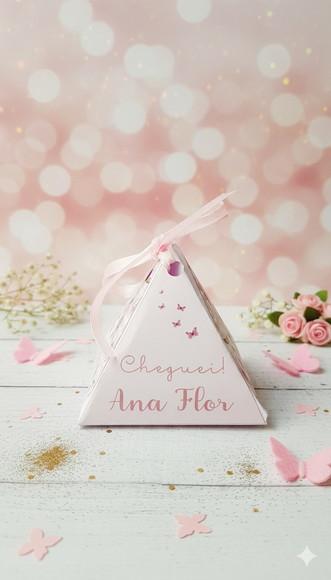 Caixa Porta Bombom Personalizada Maternidade Floral