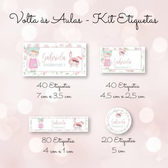 180 Etiquetas Escolares Personalizadas Metoo Doll
