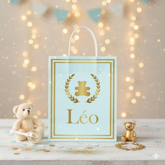 Sacolinha Personalizada Ursinho - Lembrancinha - Tam P