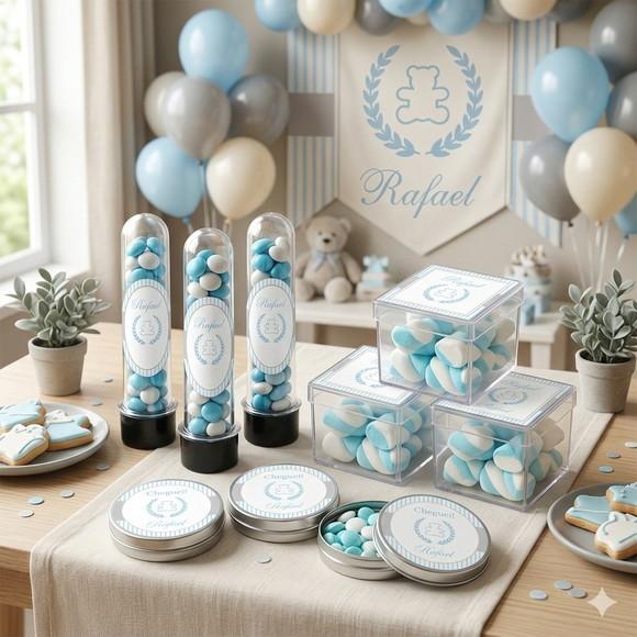 Lembrancinha Personalizada Kit 45 Peças Ursinho