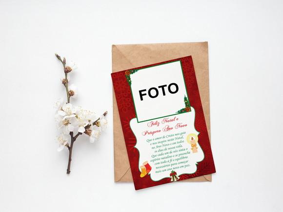 Cartão Digital Personalizado Natal com Foto