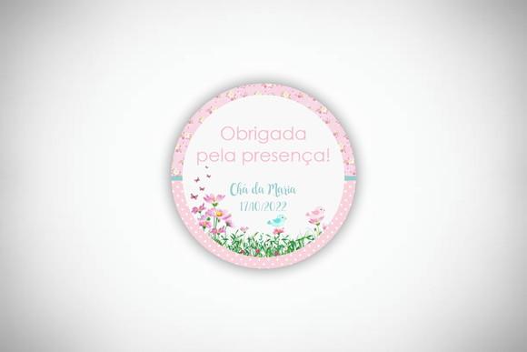 Tag Personalizada Chá de Bebê Jardim Encantado