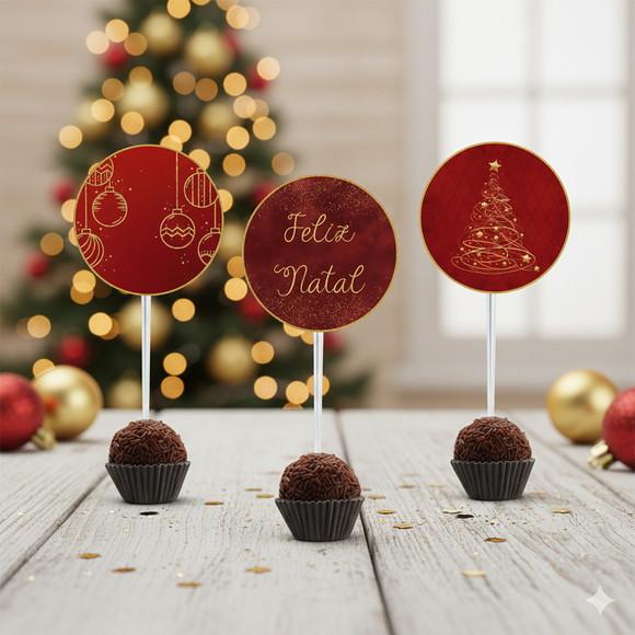 Topper para Docinho Personalizado Natal