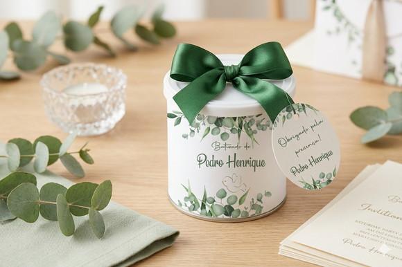 Tubolata Personalizada Batizado - Lembrancinha - 8x8