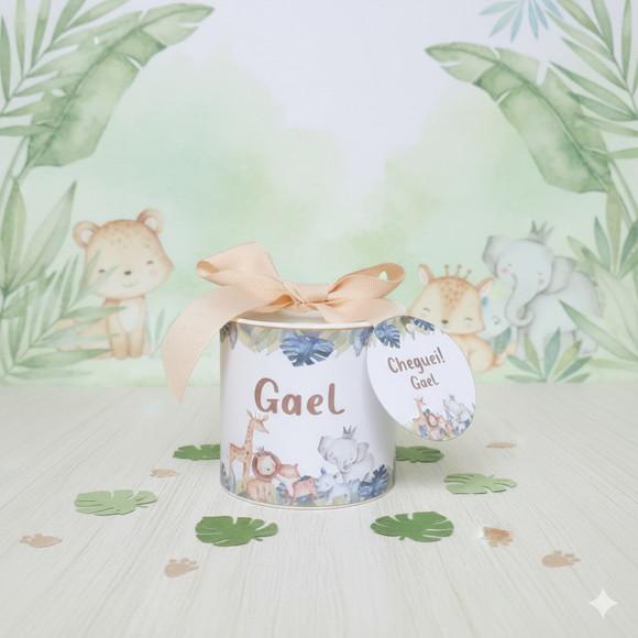 Tubolata Personalizada Safari - Lembrancinha Maternidade 8x8