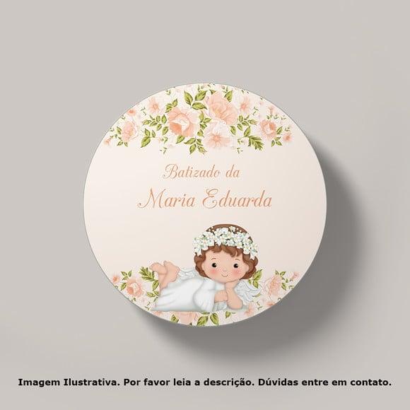 Tag Personalizada Batizado Anjinha
